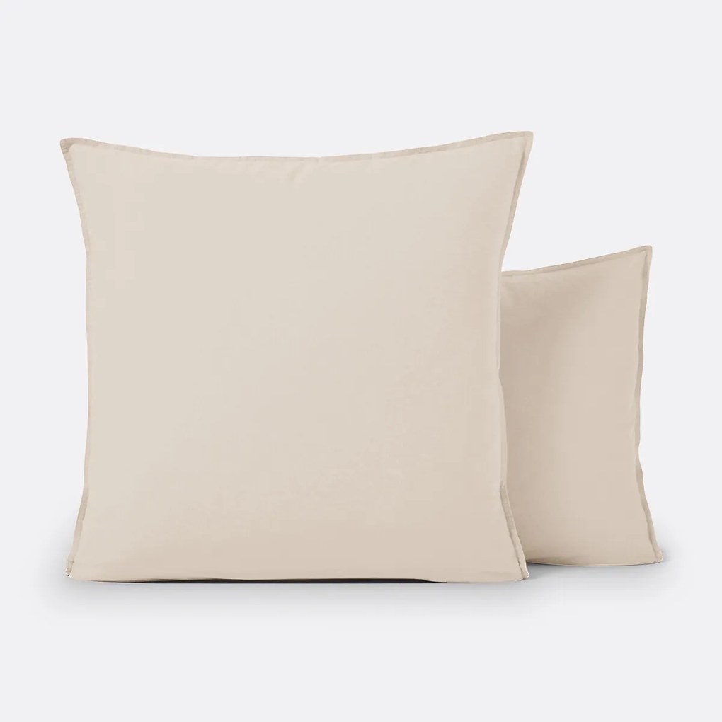 Effen kussensloop in gewassen katoen, Scenario