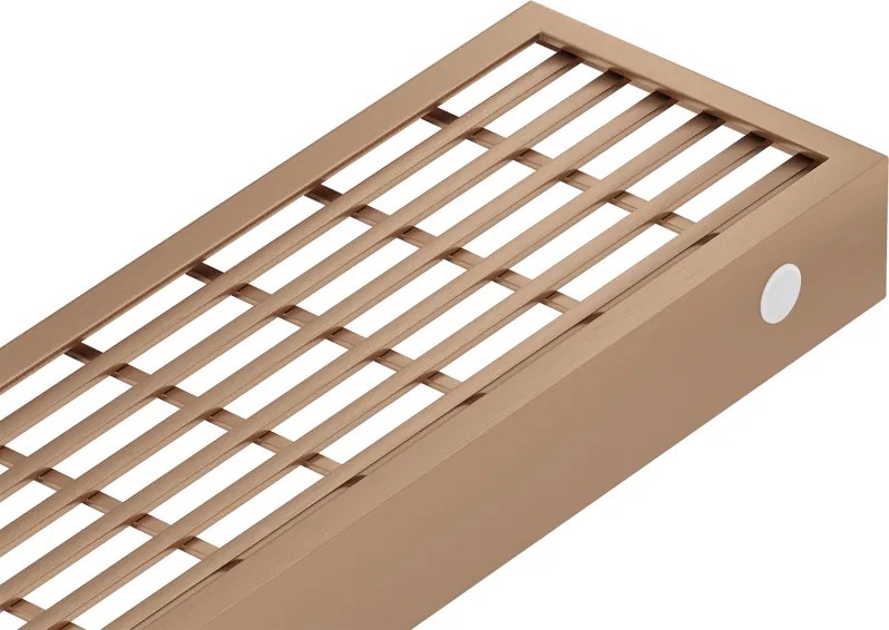 Mexen Flat M33 afdekplaat voor lineaire afvoer 100 cm, geborsteld koper - 1C33100