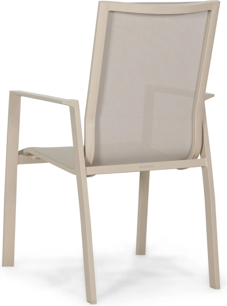 Tuinset 4 personen 140 cm Aluminium Zand/Beige Lifestyle Garden Furniture Ultimate/Marano