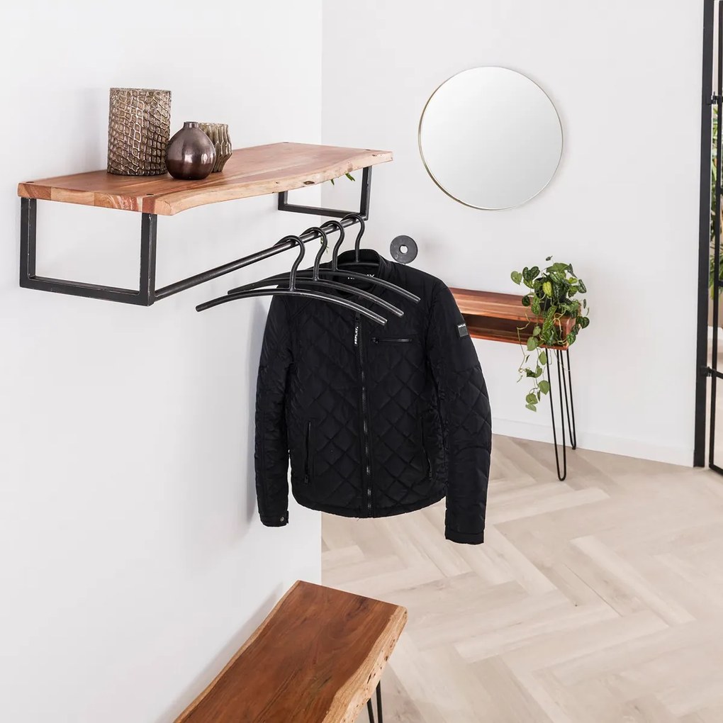 Houten Kapstok Met Hoedenplank
