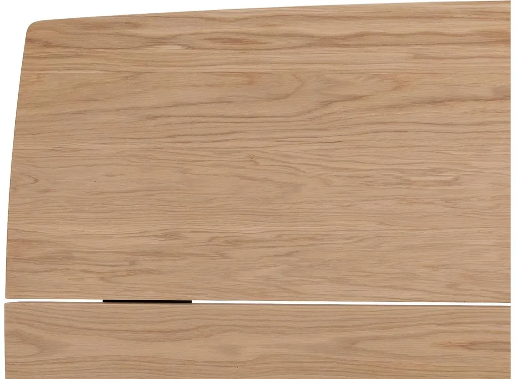 Goossens Excellent Eettafel Floyd, Semi rechthoekig 240 x 100 cm met split