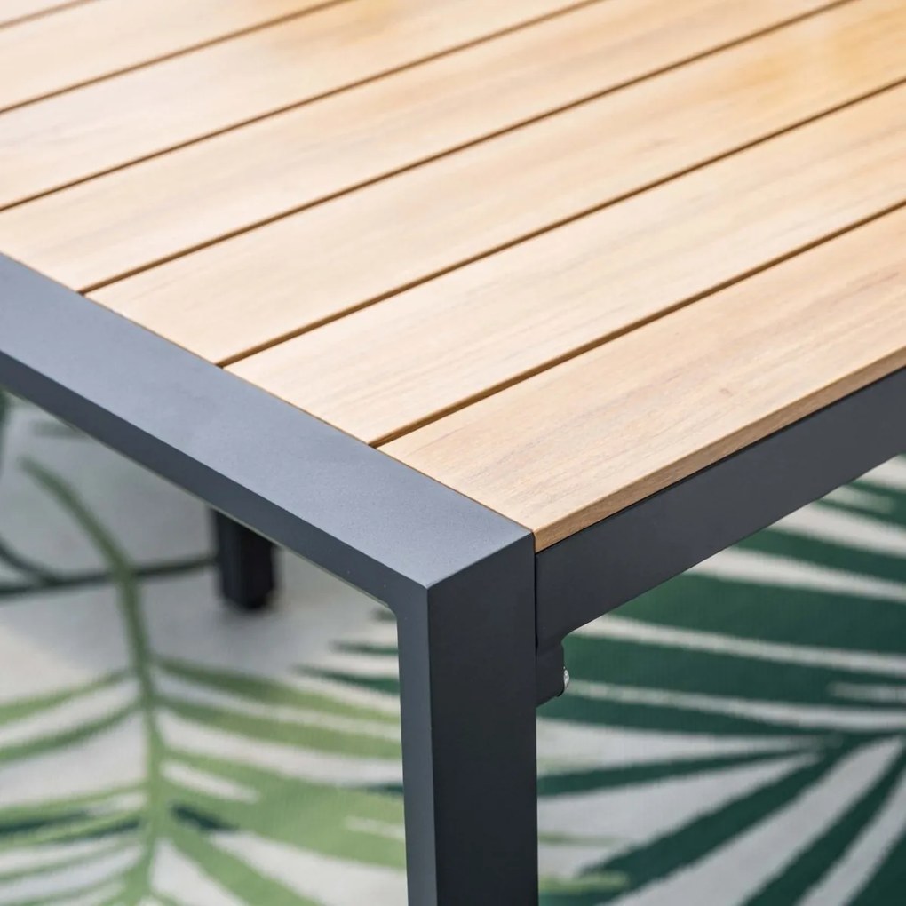 Garden Impressions Kasper tuinset stapelbaar 5-delig - donker grijs - teak look