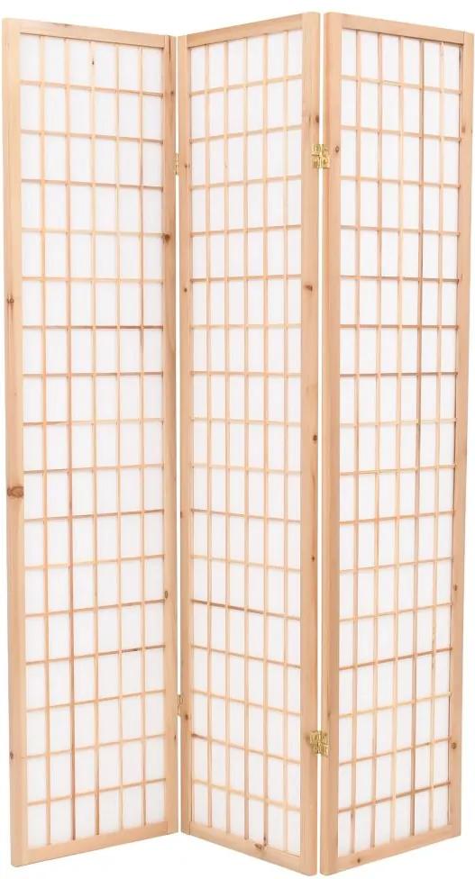 Kamerscherm inklapbaar Japanse stijl 120x170 cm naturel