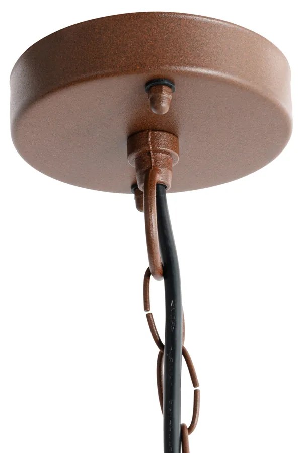 Industriële hanglamp roestbruin IP44 - Shell