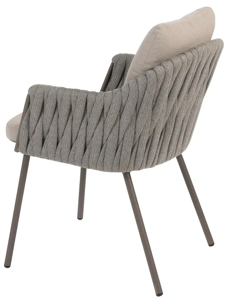 Taste by 4 Seasons Cannes tuinset terre met Manolo tafel 180 cm Tuinstoel   bruin weerbestendig