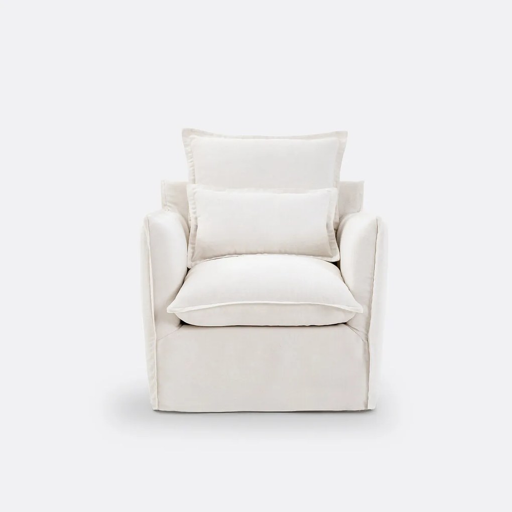 Fauteuilhoes in dik linnen, Odna