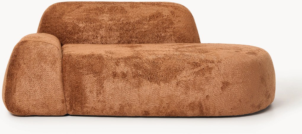 Teddy bouclé bank Wolke (2-zits) met chaise longue