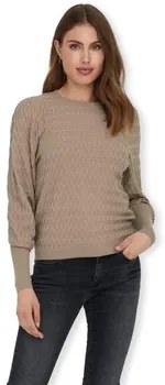 Trui Beige Only  Noos Faye Life Knit - Silver Mink