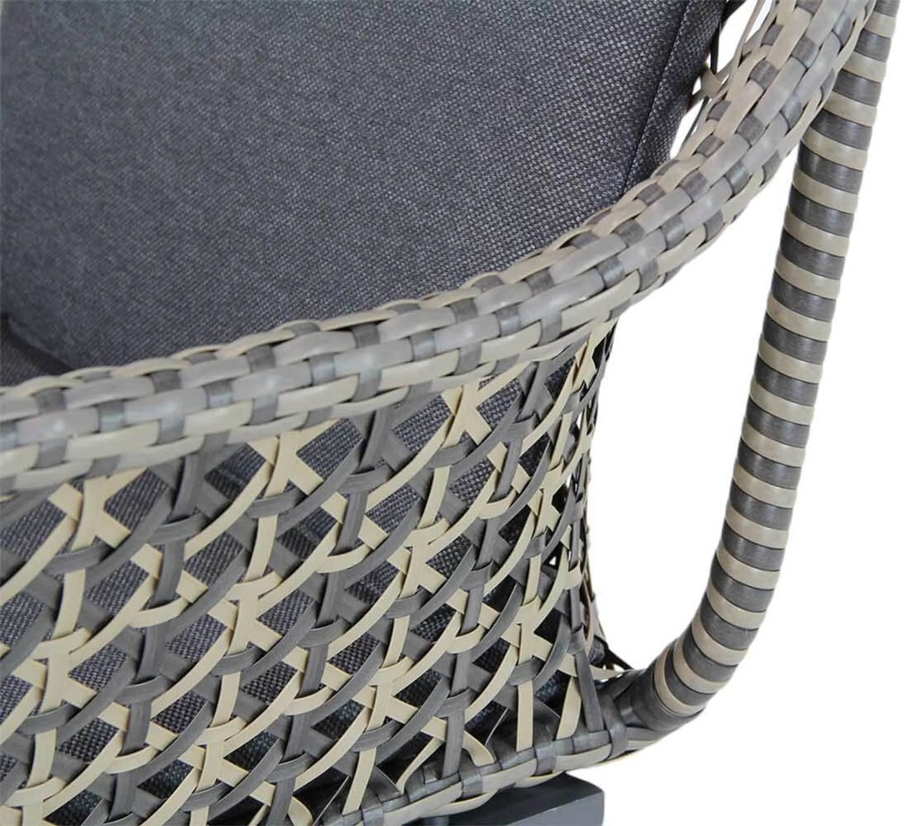 Tuinset 4 personen 160 cm Wicker Taupe Lifestyle Garden Furniture Dolphin/Varano