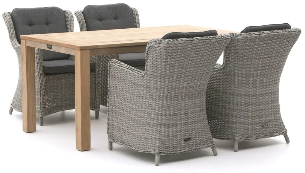 Intenso Milano/ROUGH-S 160cm dining tuinset 5-delig