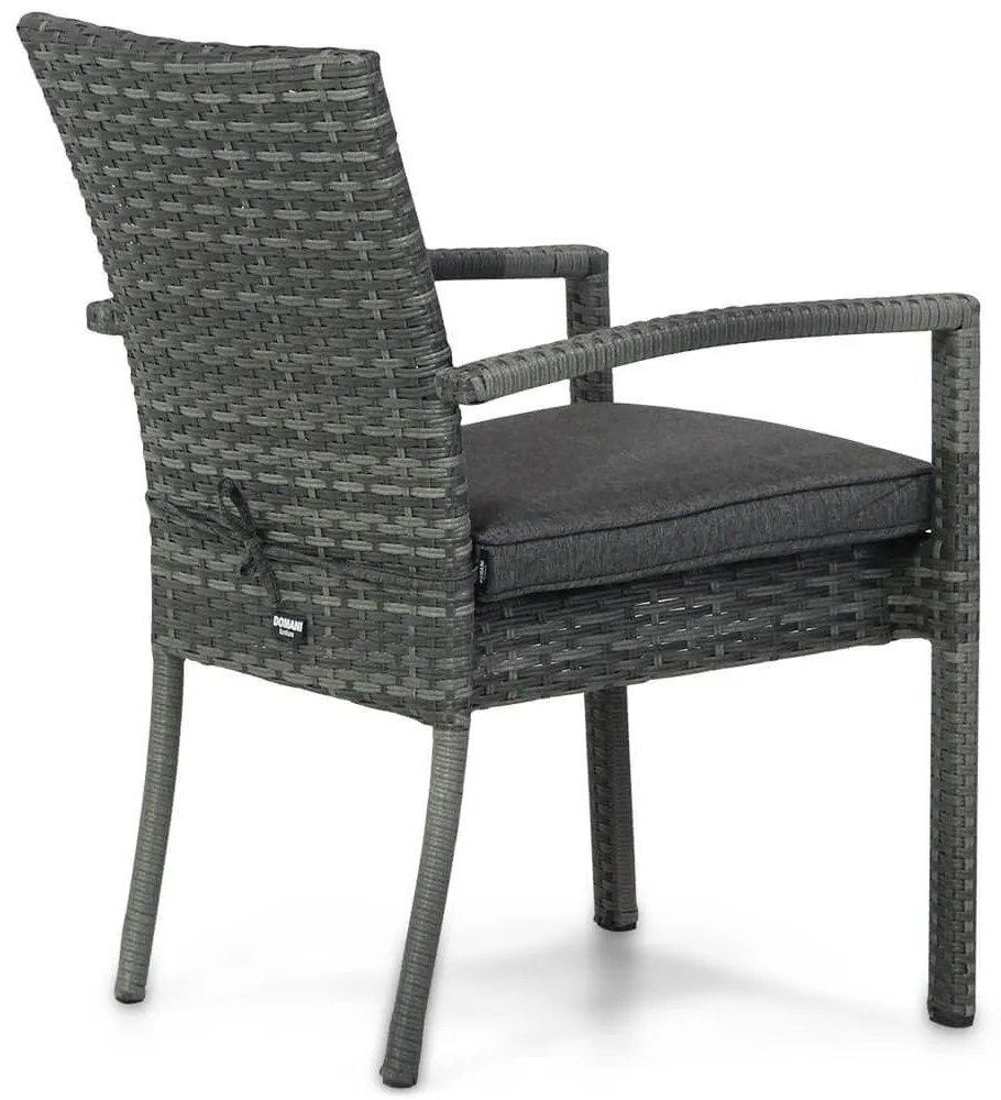 Tuinset 4 personen 155 cm Wicker Grijs Domani Furniture Albergo/Young