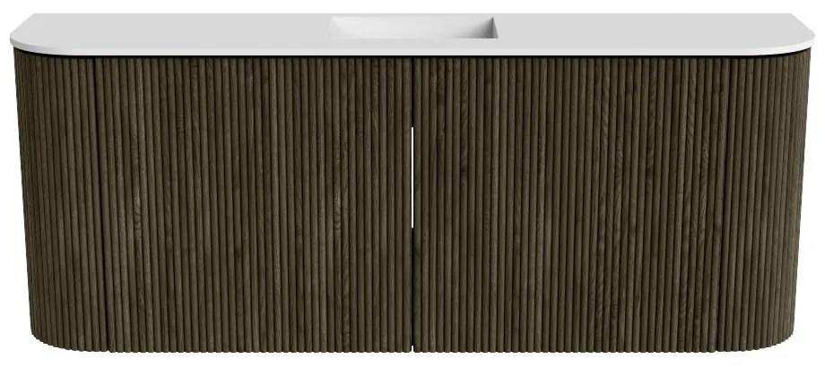 Mondiaz Joya 105cm toiletmeubel ronding links/rechts shadow met wastafel faye midden zonder kraangat talc