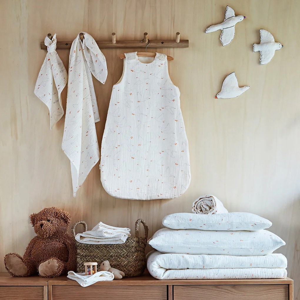 Dekbedovertrek voor baby in tetra, Wildoy