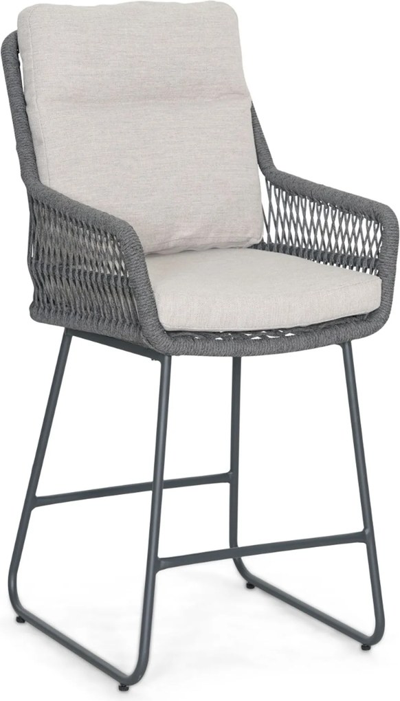 Barstoel Rope Grijs-antraciet Lifestyle Garden Furniture Vicente dining  antracite