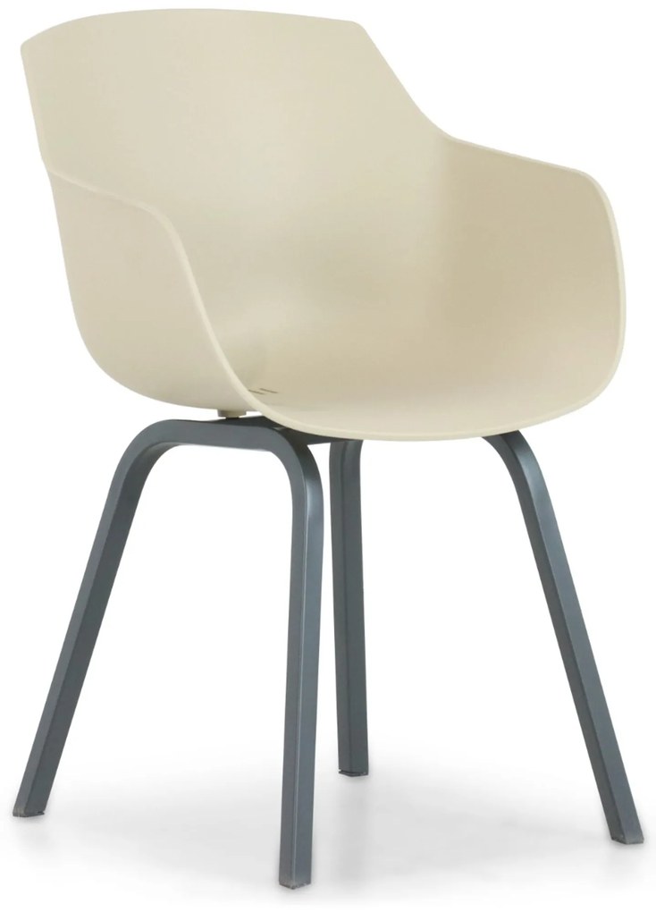 Tuinset 4 personen 180 cm Kunststof Taupe Lifestyle Garden Furniture Salina/Mateo