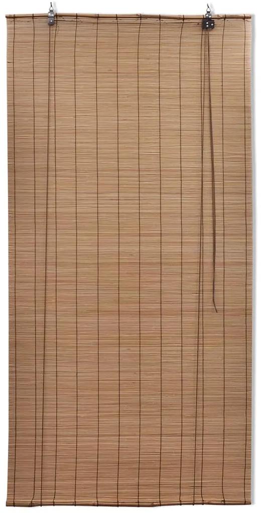 vidaXL Rolgordijnen 2 st 150x220 cm bamboe bruin