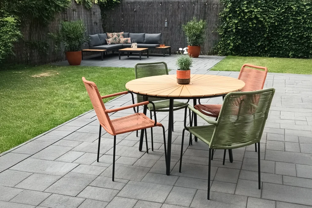 Tuintafel Rond 110 Dave teak tuintafel rond - Ø 110 cm. | BIANO
