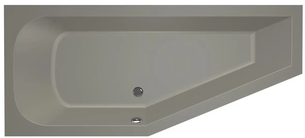 Xenz Lagoon Compact badkuip links 160x75x40cm cement