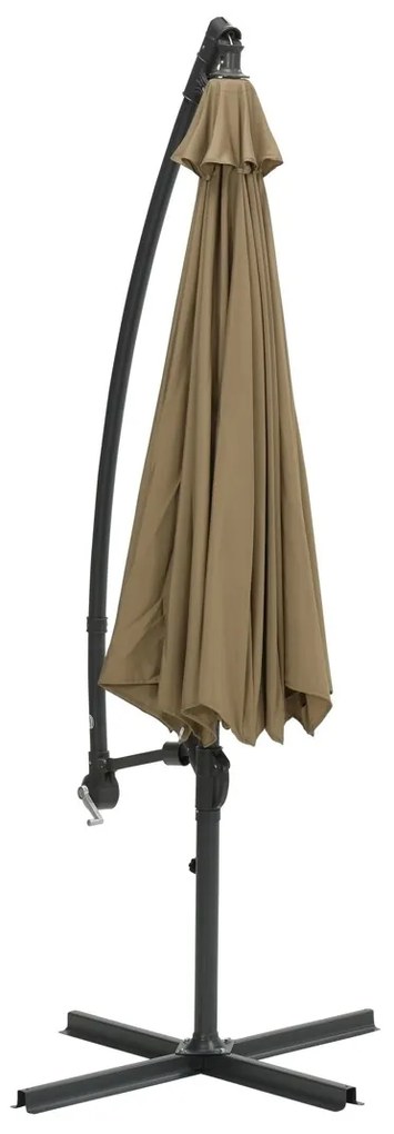 Garden Impressions Athene Zweefparasol Ø300 cm taupe
