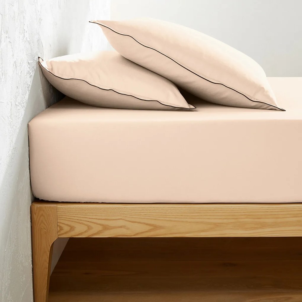 Hoeslaken van 118-draden gewassen katoensatijn, Victor uni