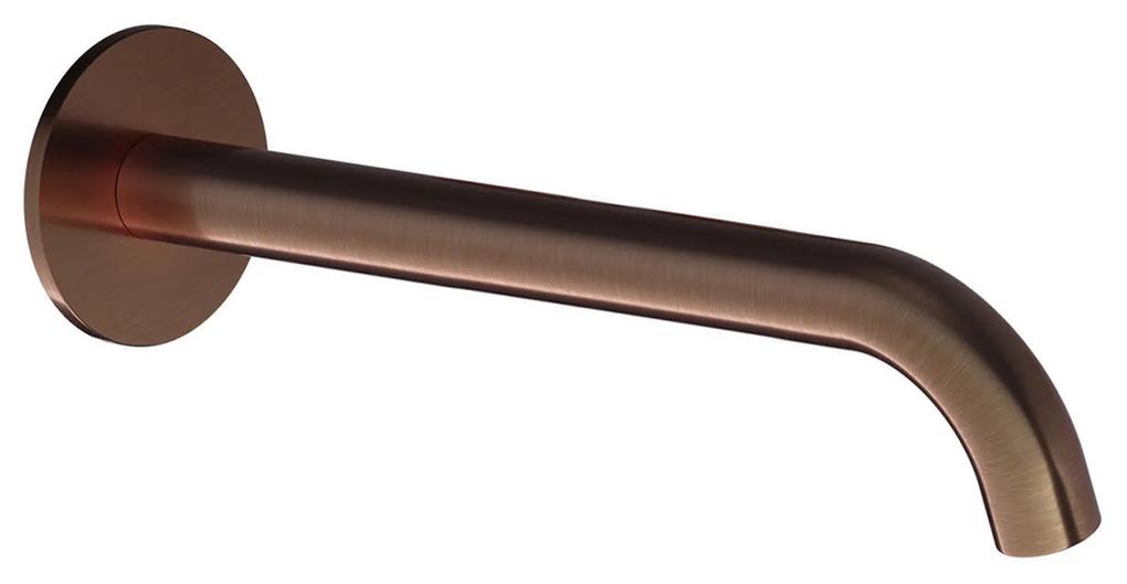 Wastafelkraan Uitloop Hotbath Cobber Rond 25 cm Geborsteld Koper PVD