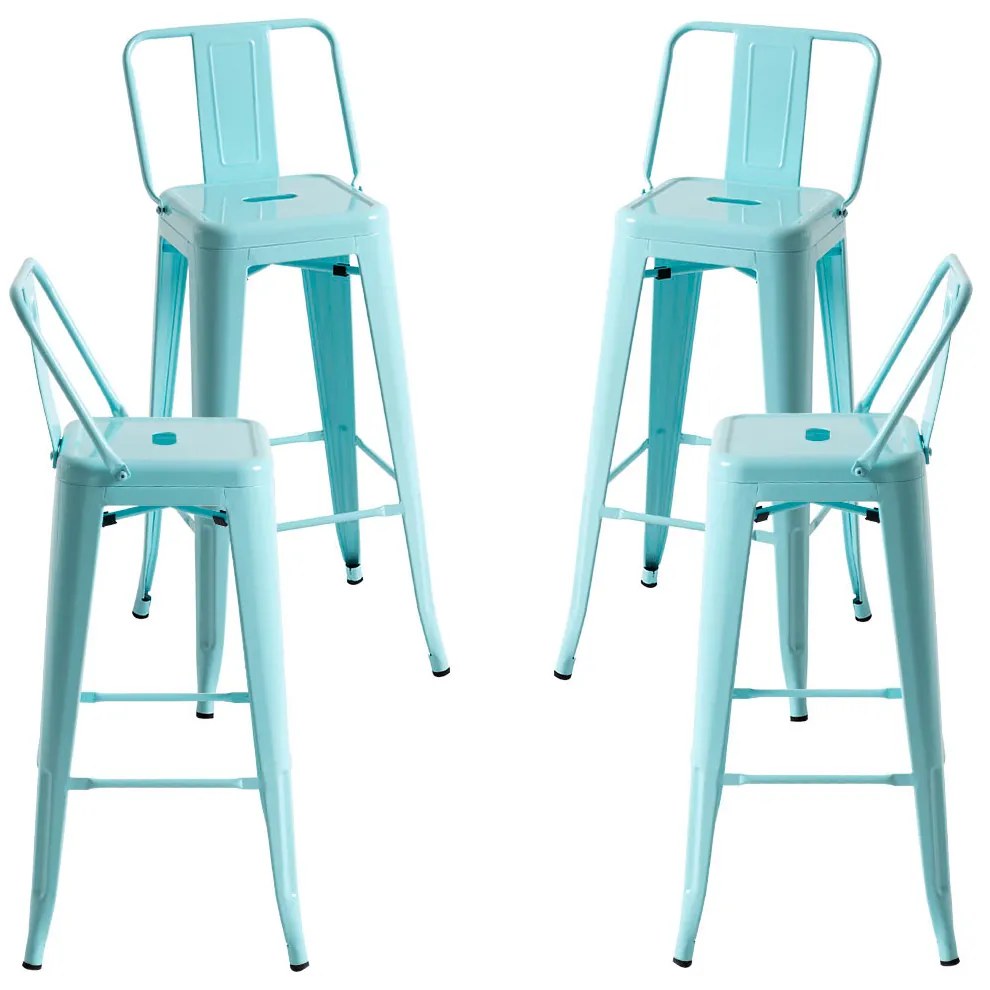 Set 4 Krukken Torix Rugleuning