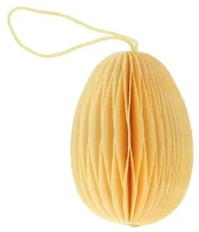 Paasdecoratie ei, papier, geel