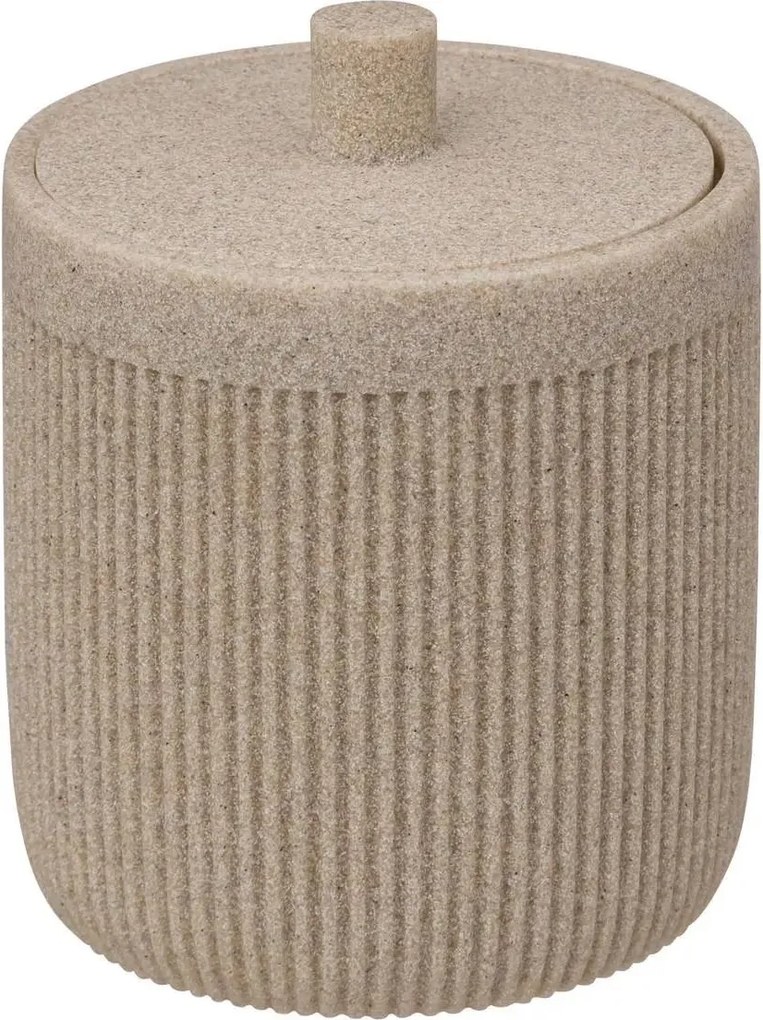 5Five Wattenpot Onyx– Zandkleur – Polyresin – 10x12 cm