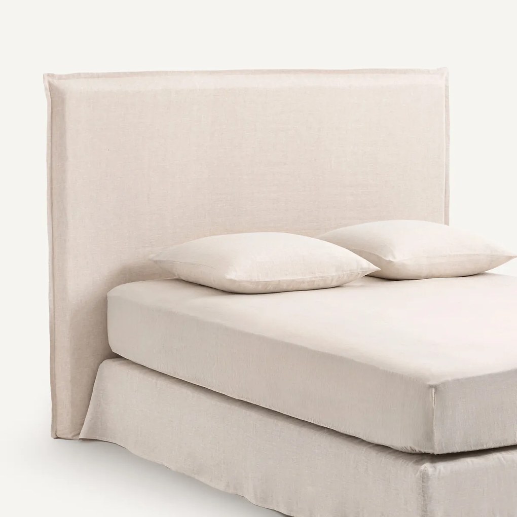 Hoes in gewassen linnen voor hoofdbord H135 cm, Sandor