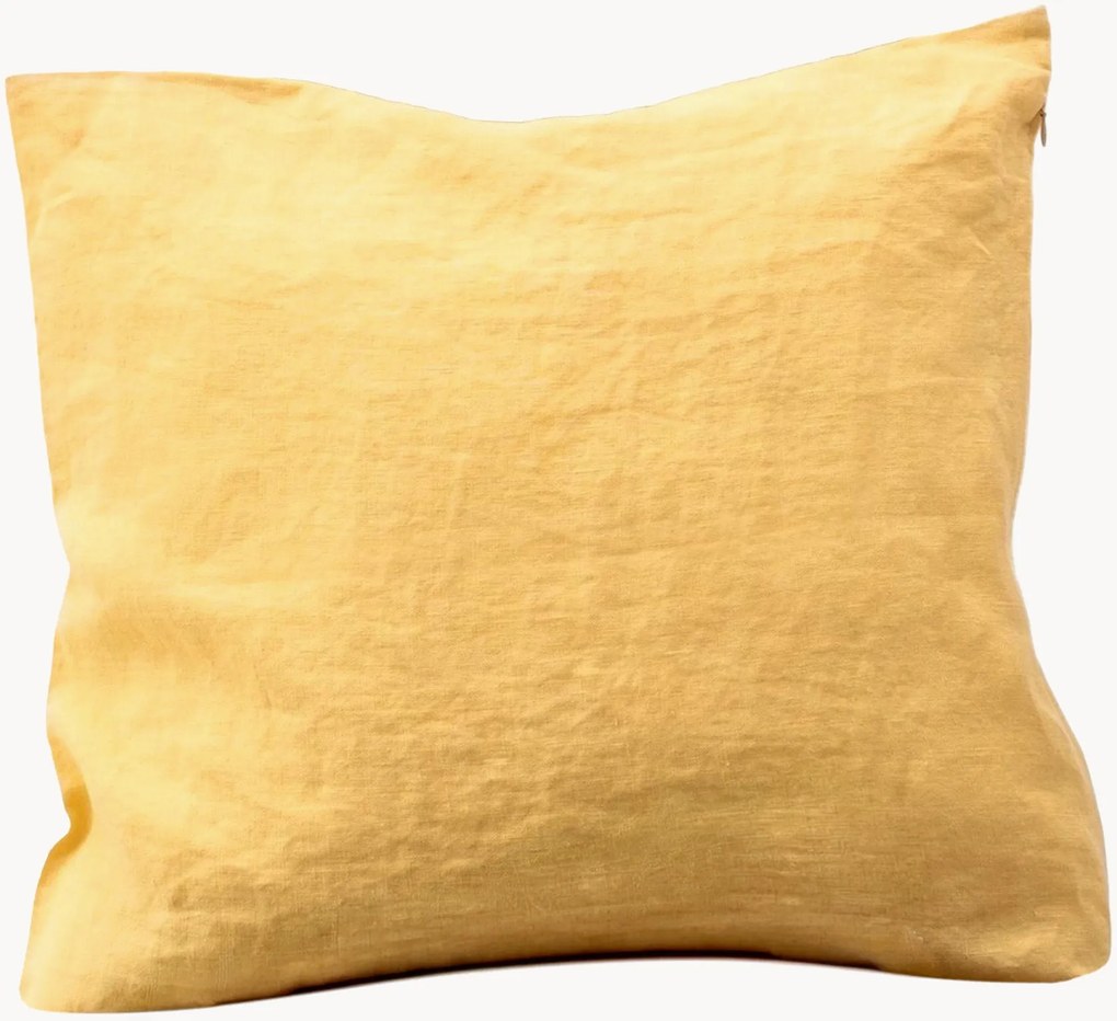 Linnen kussenhoes Butter