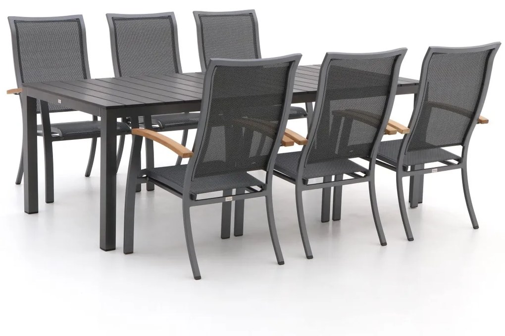 Bellagio Lugo/Fidenza 220cm dining tuinset 7-delig stapelbaar
