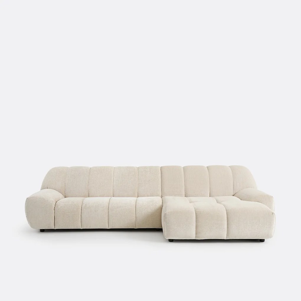 Vintage ribfluwelen hoekbank, Nuria