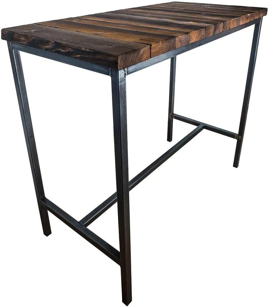 CHYRKA® Bartafel barkruk LS bartafel SAMBOR barmeubel loft vintage bar industrieel design handgemaakt hout metaal
