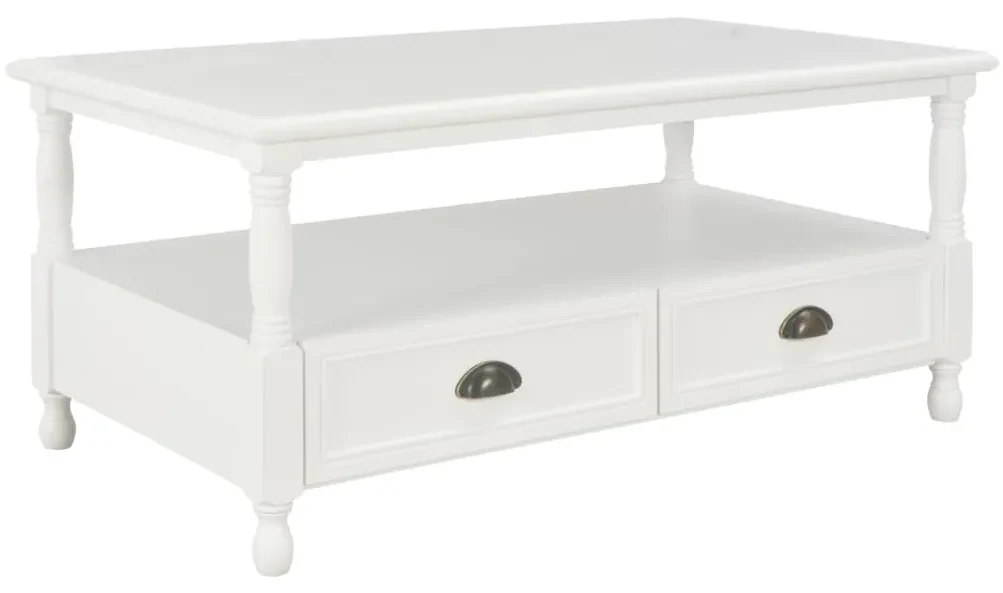 vidaXL Salontafel 100x55x45 cm hout wit