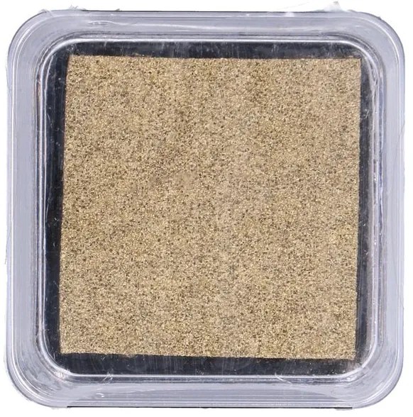 Stempelkussen, goud, 5 x 5 cm