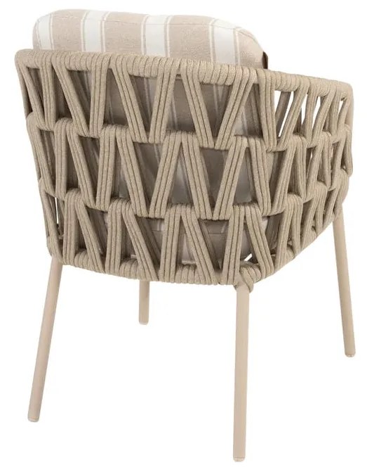 4 Seasons Outdoor Beverly tuinstoel latte LoungestoelTuinstoel beige weerbestendig