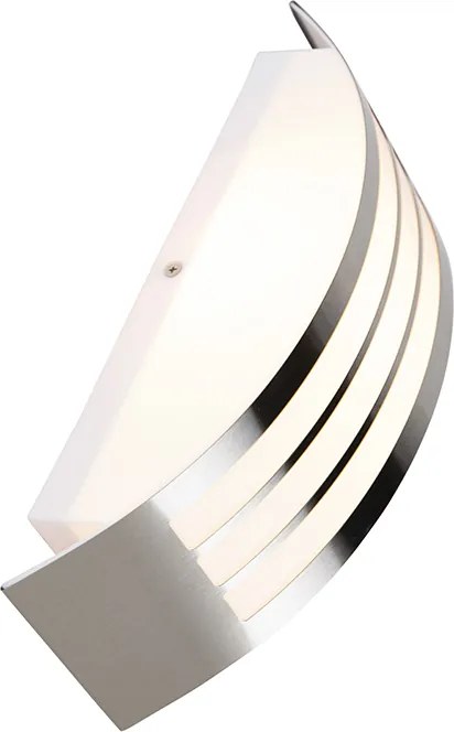 Moderne wandlamp staal RVS IP44 - Sapphire Deluxe