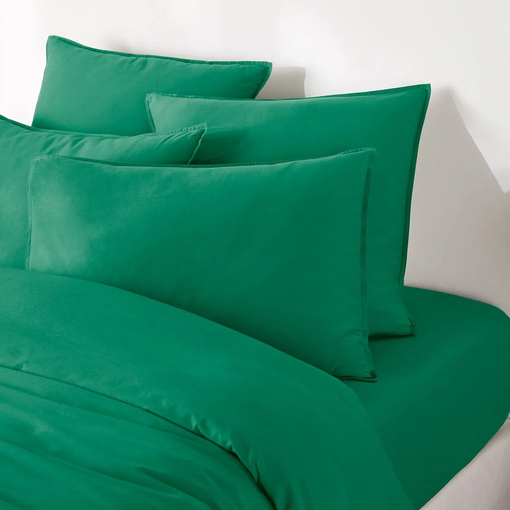 Effen kussensloop in gewassen katoen, Scenario