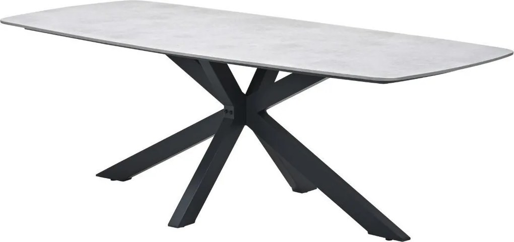 Garden Impressions Fiore tuintafel 220x100xH72 cm - donker grijs