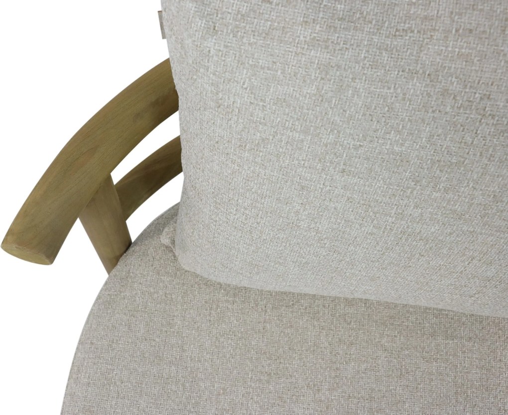 Stoel en Bank Loungeset 5 personen Teak Old teak greywash  Santika Furniture Santika