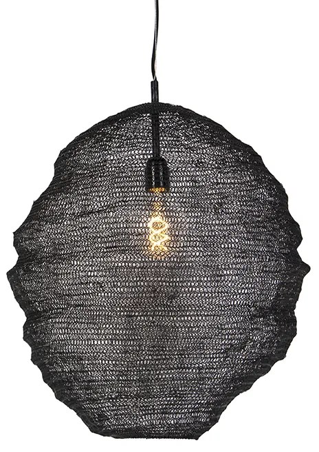 Oosterse hanglamp zwart - Nidum Gran
