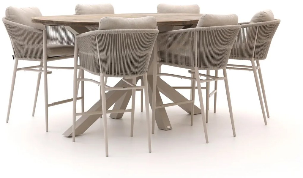 + 10% kassakorting | Barset Bellagio  | 6 personen | Tuinset teakhout | 7-delig | Kees Smit Tuinmeubelen