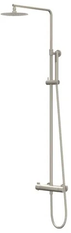 IVY Pact Regendoucheset - opbouw - 30cm slim hoofddouche - staafmodel handdouche - Geborsteld nickel PVD CSP1GNAC