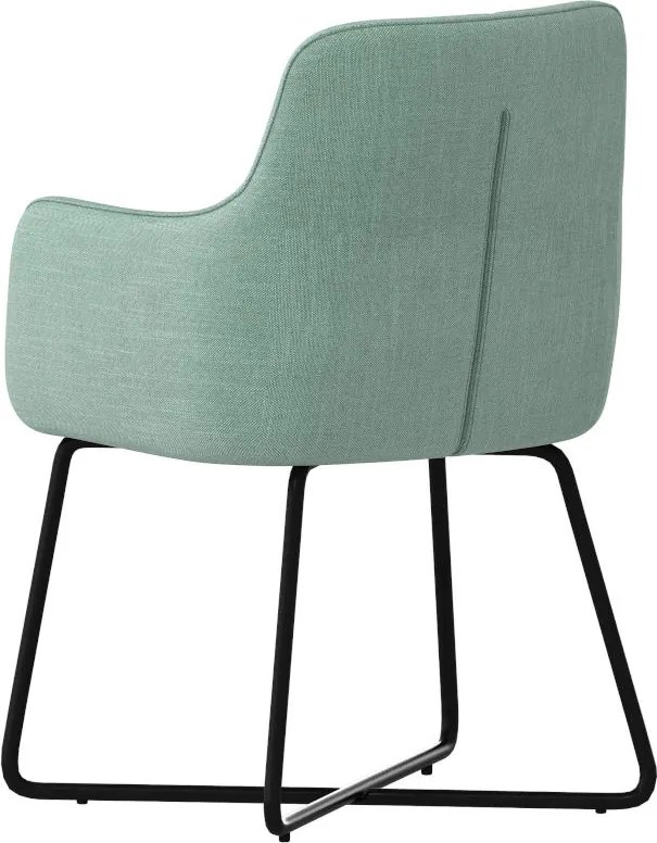Eetkamerstoel - Arne - stof Bjorn grof geweven mint