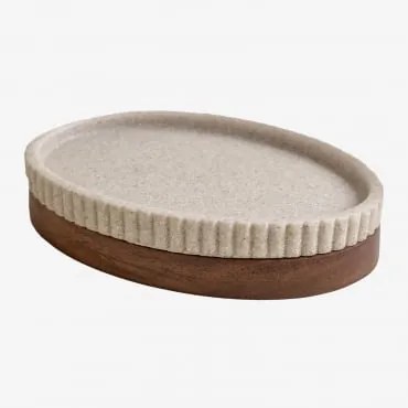 Wassila Zeepbakje Van Polyresin Naakt Beige - Sklum
