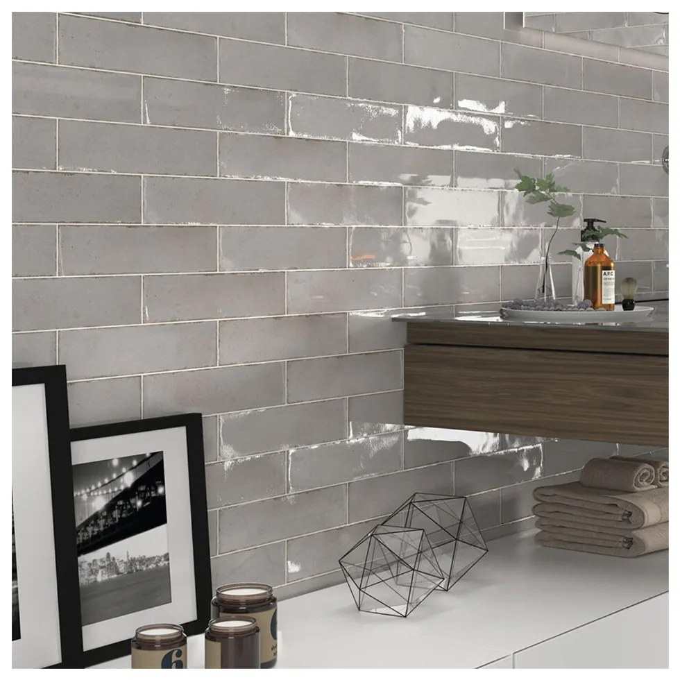 Wandtegel 7,5x30 Cm Cifre Soul Pearl Glans RBT164