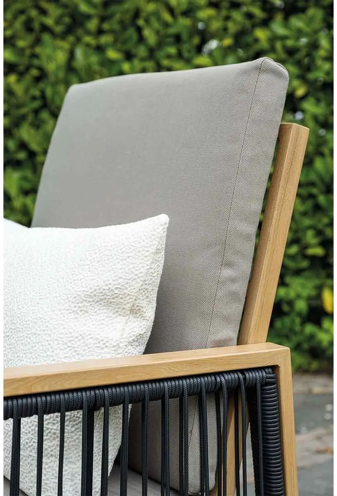 Garden Impressions San Capri lounge dining stoel - light teak aluminium