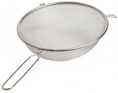 Bolzeef met steel, roestvrij staal,Ø 25 cm