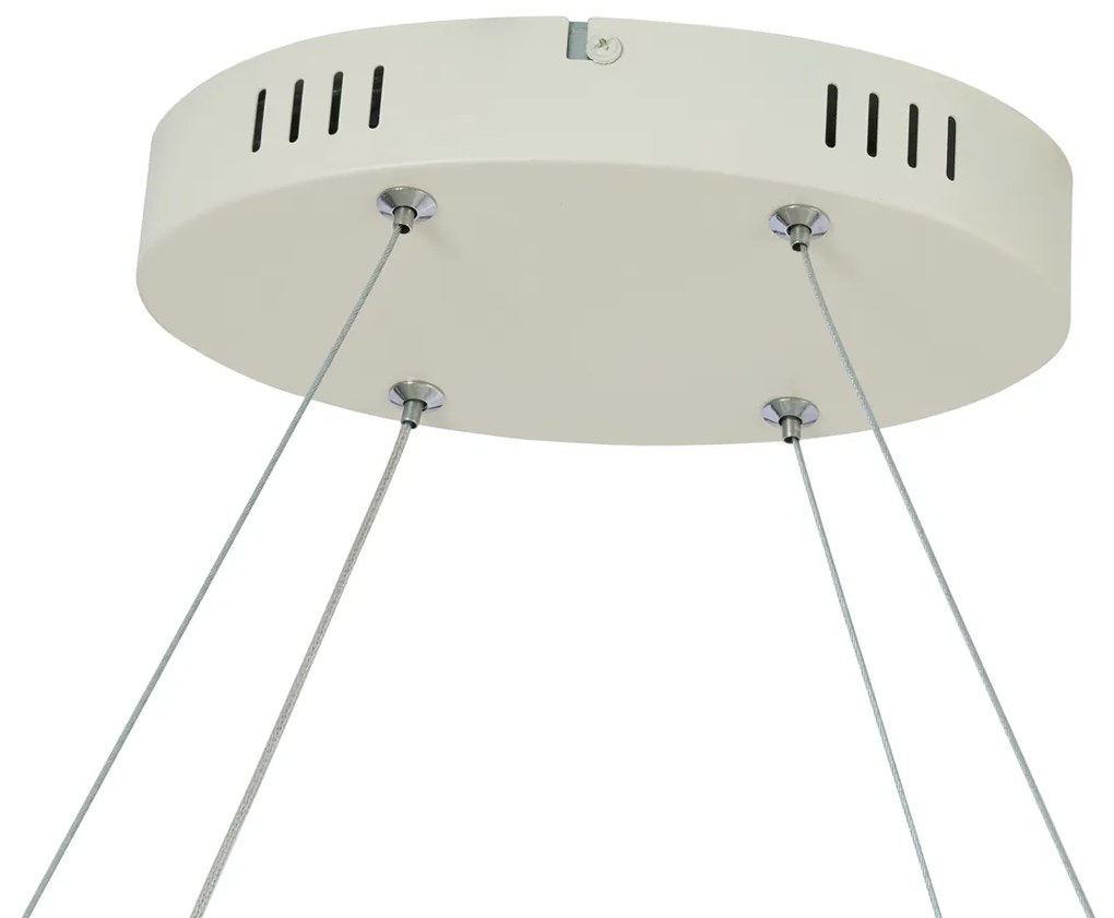 Scandinavische hanglamp beige 110cm incl. LED 3-staps dimbaar - Circuit