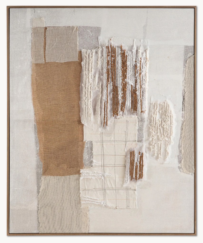 Handgemaakte canvas print Guayana met houten frame